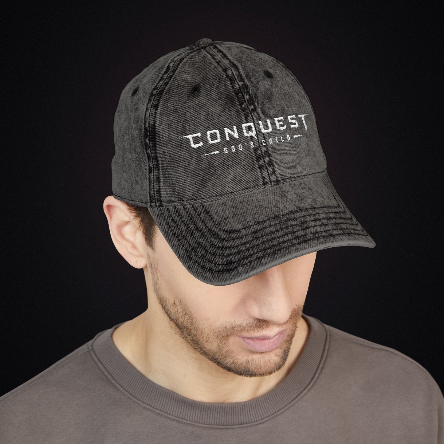 Conquest | Vintage Embroidered Cap