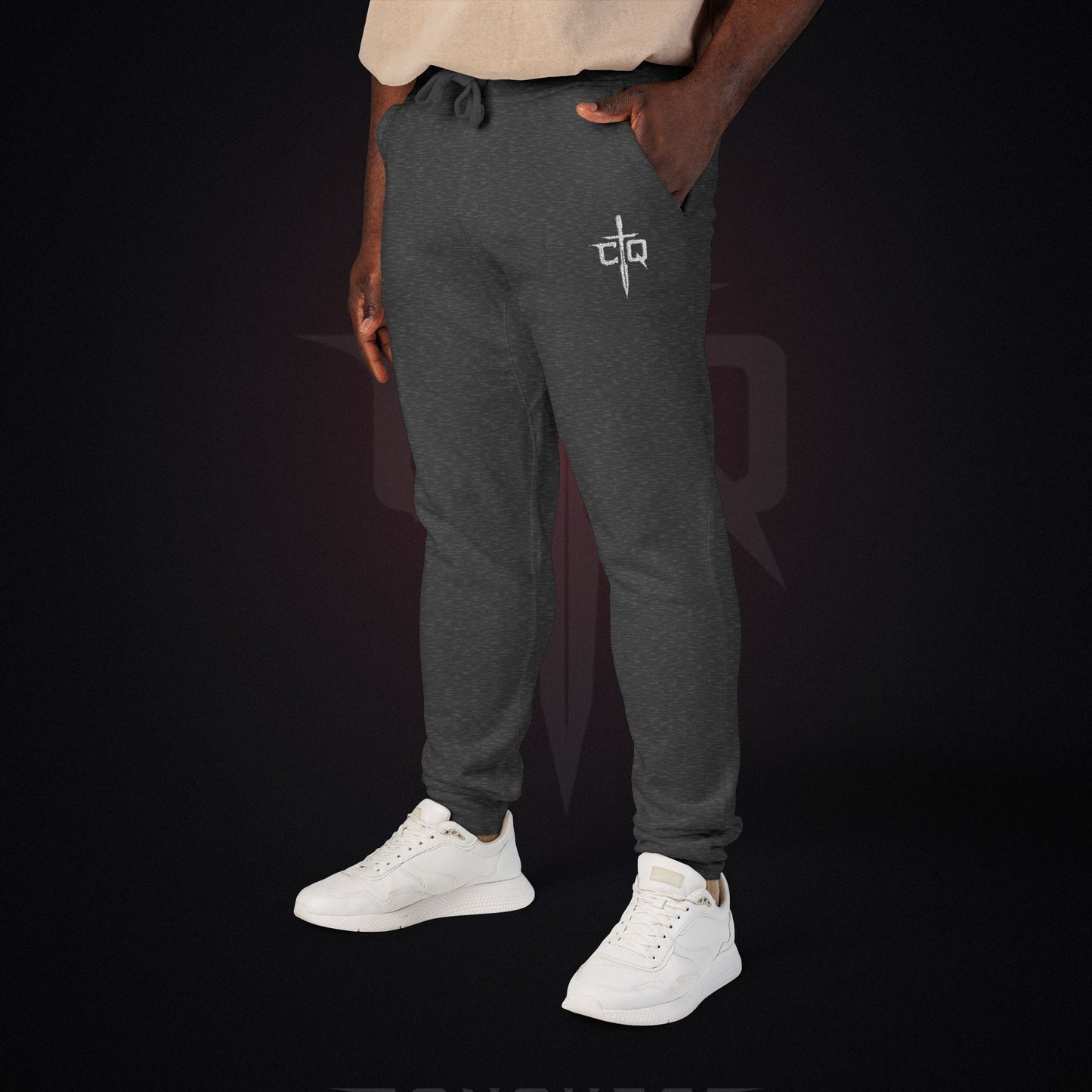 Embroidered Conquest Pants — Fleece Pants for Everyday Wear and Gym