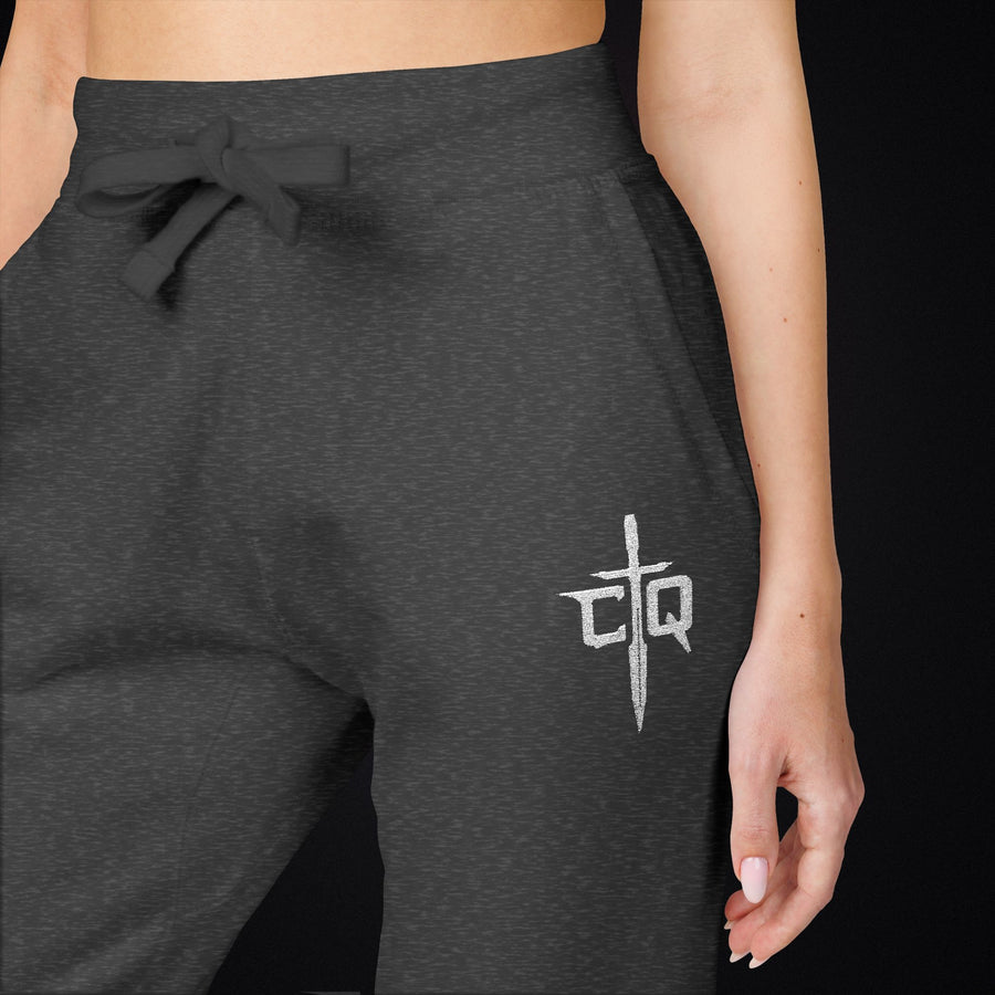 Embroidered Conquest Pants — Fleece Pants for Everyday Wear and Gym