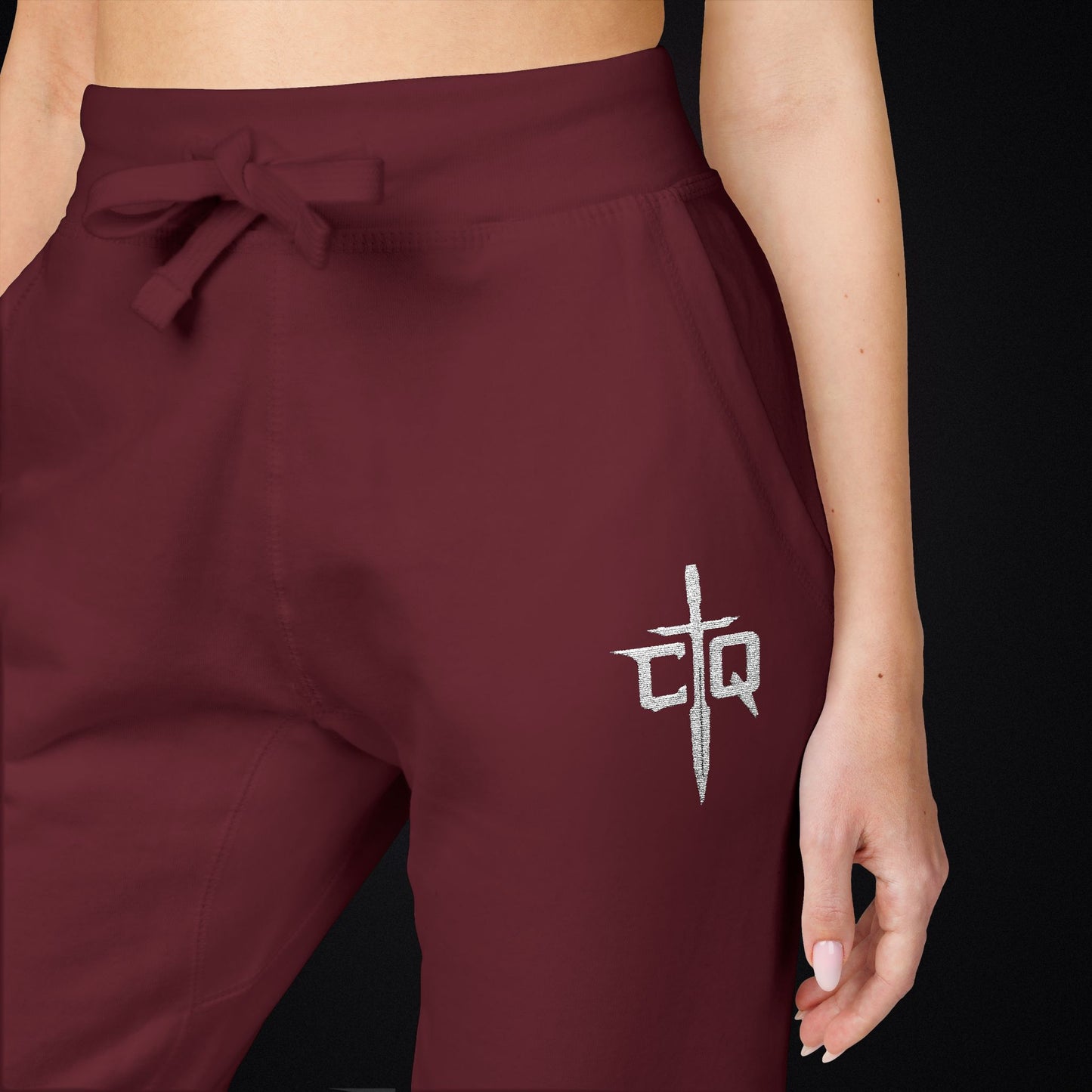 Embroidered Conquest Pants — Fleece Pants for Everyday Wear and Gym